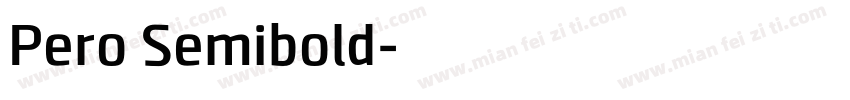 Pero Semibold字体转换